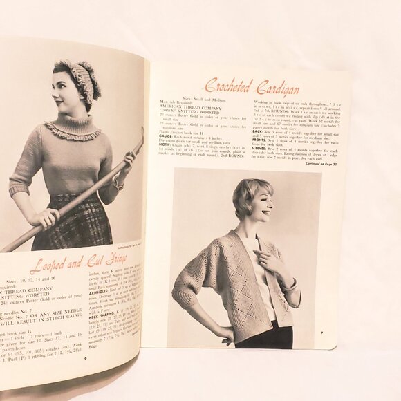 Easy To Make Fashions Magazine American Thread Star Crochet Knitting Vintage - Picture 5 of 9